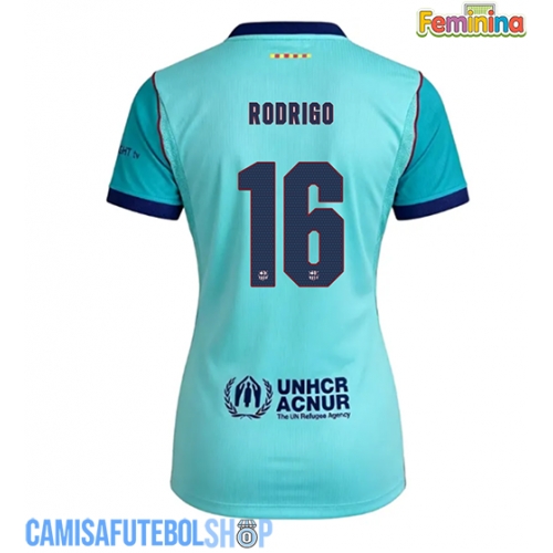 Camisa de time de futebol Barcelona Rodri Hernandez #16 Replicas 3º Equipamento Feminina 2026-27 Manga Curta